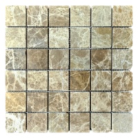 Мозаика из мрамора Матовая МКР-3СВ (47x47) Emperador Light D