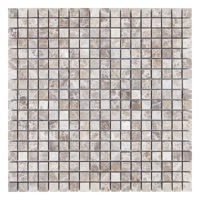 Мозаика Mozaico de Lux Stone C-MOS Emperador Light Tumbled