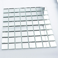 Мозаїка дзеркальна DecorStoneHub Zs-3838-Z срібляста 318х318 мм на фартух та для передпокою Мозаїка дзеркальна DecorStoneHub Zs-3838-Z срібляста 318х318 мм на фартух та для передпокою