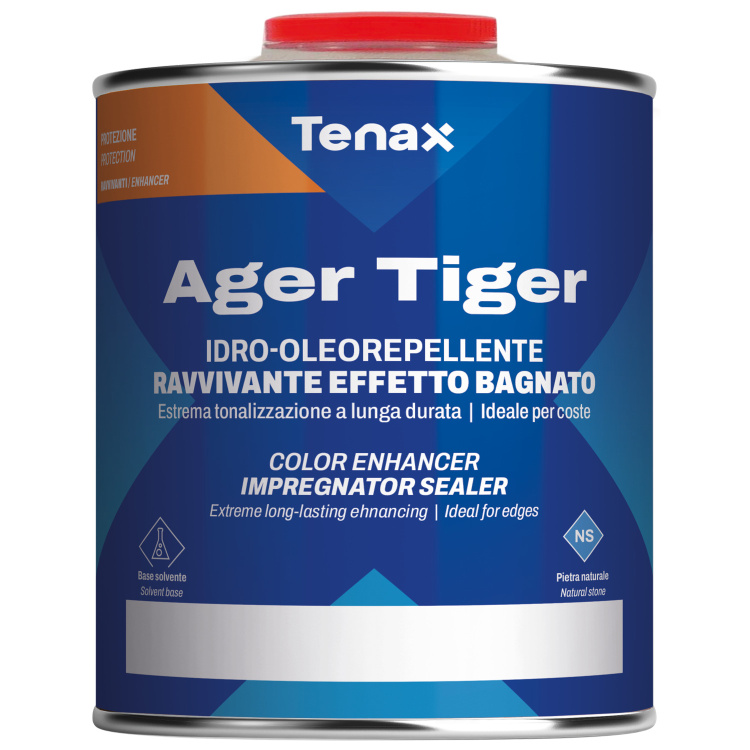 Просочення захисне Tenax Ager Tiger 1 л відштовхуваюча антіграфіті з мокрим ефектом для каменю кварцу