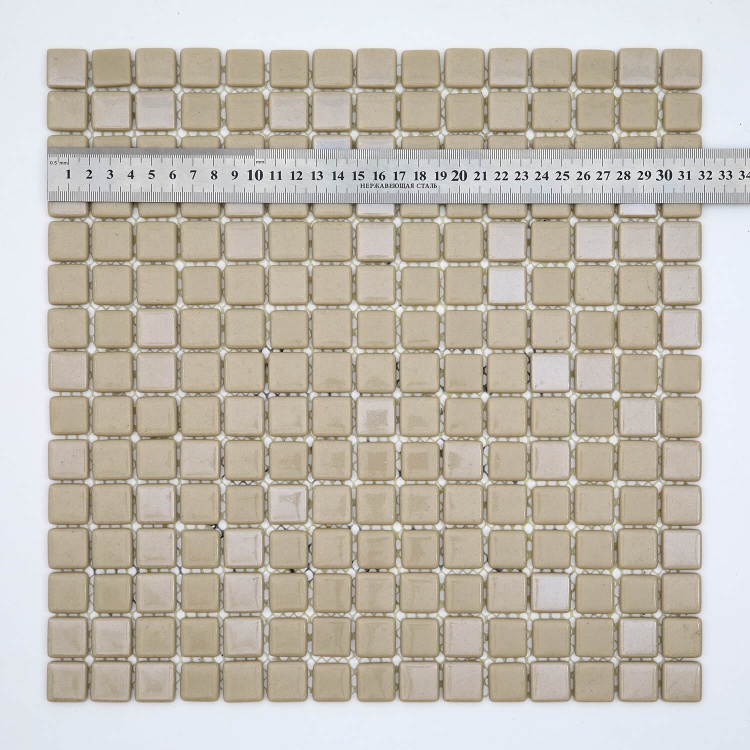 Стеклянная мозаика Beige Mono DNV-01 (20) AquaMo