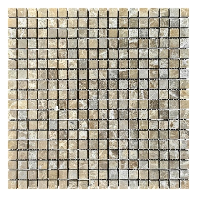 Мозаика из мрамора Матовая МКР-4СВ (15x15) Emperador Light D