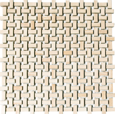 Мозаїка з керамограніту Kotto Ceramica MI7 10200504C Beige 300x300х10 (прямокутник 10x20)