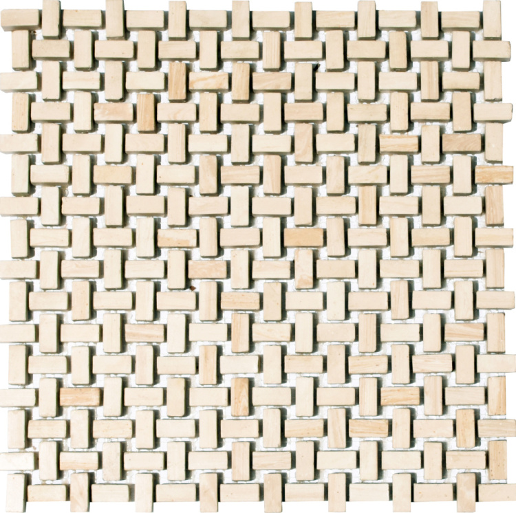 Мозаика из керамогранита Kotto Ceramica MI7 10200504C Beige 300x300х10 (прямоугольник 10x20)