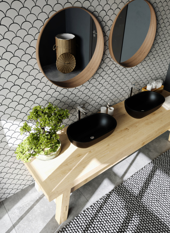 Мозаика керамическая Kotto Ceramica SCALES SC 6001 Flora Grey 240 x 240 x 9 ( 0,037 m.2 )