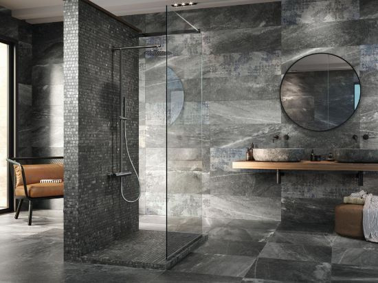 Мозаика Dune Mosaico 187775 Karakter 30*30.1 черная керамическая