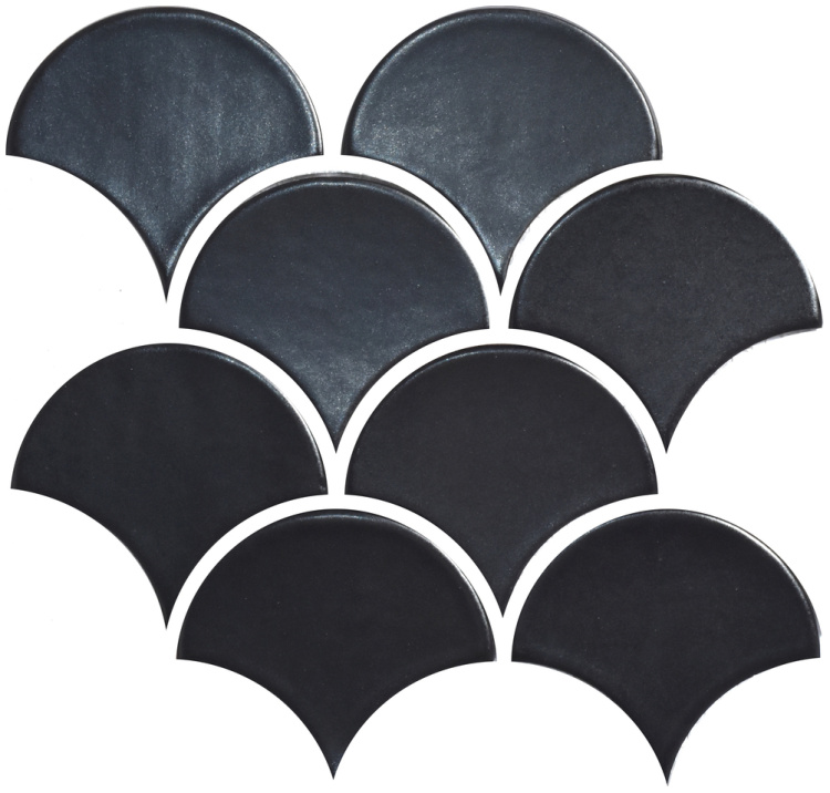 Мозаїка керамічна Kotto Ceramica SCALES SC 6022 Graphite Black 240 x 240 x 9 (0,037 m.2)