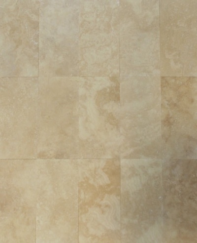 Плитка из травертина Classic Light Filled and Honed 1,2х30,5х61 см, бежевая матовая заполненная шлифованная Standart
