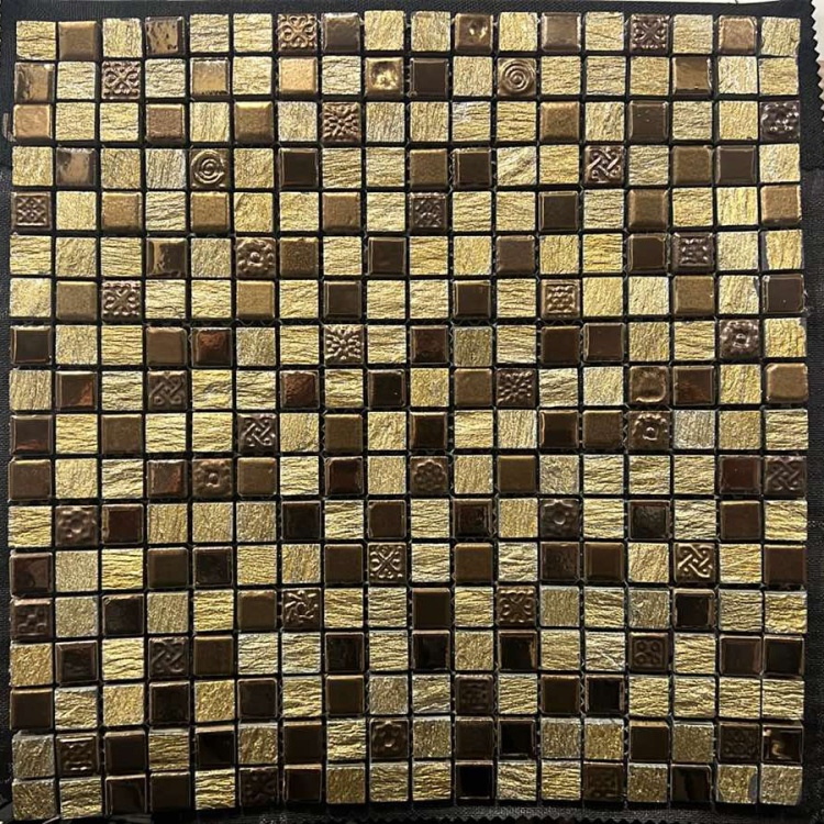 Мозаика Dune 186544 Thea 30*30 золотистая керамическая