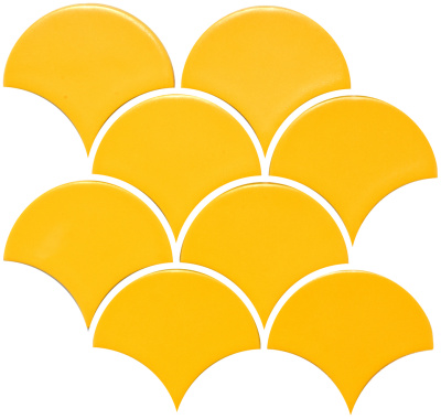 Мозаїка керамічна Kotto Ceramica SCALES SC 6025 Dark Yellow 240 x 240 x 9 (0,037 m.2)