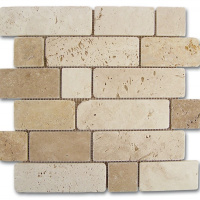 Мозаика Dune Mosaico Travertino Brick 30.5*30.5 бежевая