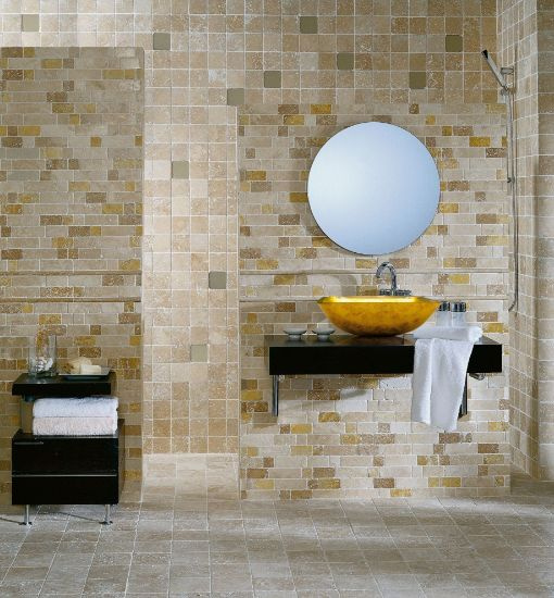 Мозаика Dune Mosaico Travertino Brick 30.5*30.5 бежевая