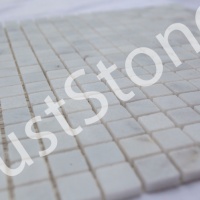 Мозаїка з мармуру Полірована МКР-4П (15x15) White BI