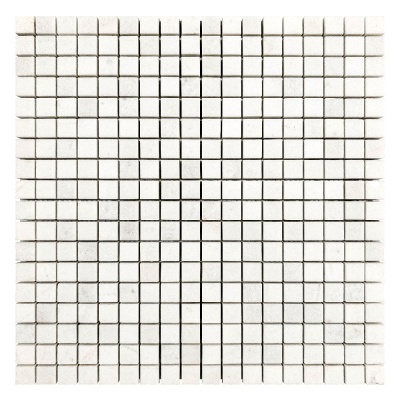 Мозаика из мрамора Полированная МКР-4П (15x15) White BI