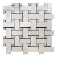 Мозаїка Vivacer N49 Beige Marble Mosaic Tumbled Basket Weave