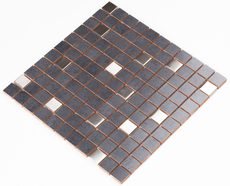 Мозаїка керамічна Kotto Ceramica СМ 325027 C2 graphite/metal mat ) 300 х 300 х 8 ( 25 х 25 )