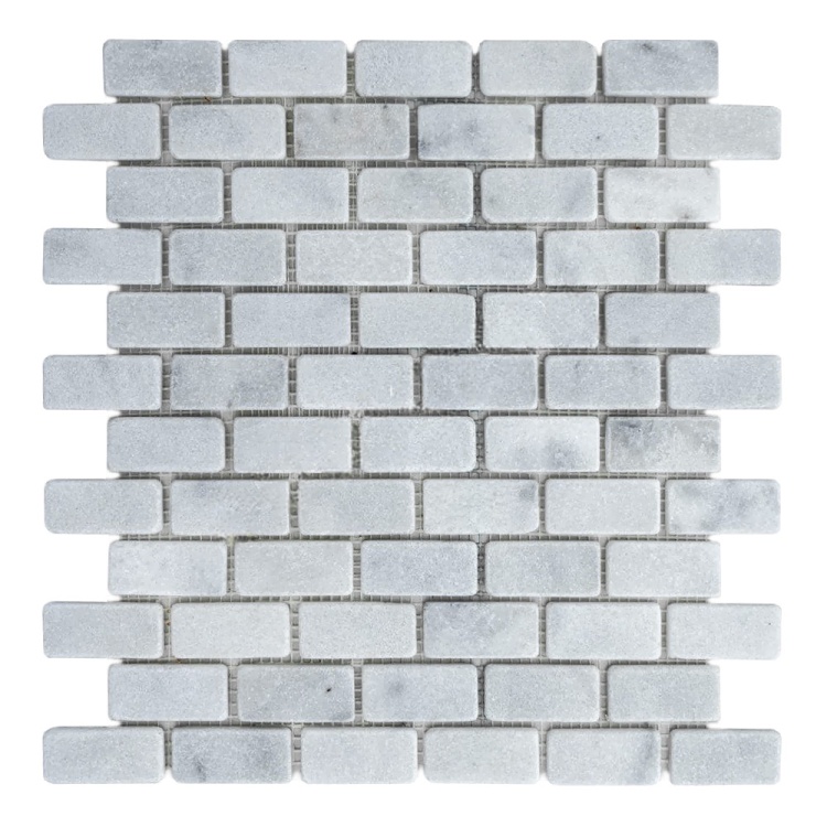 Мозаика из мрамора Матовая МКР-11СВ (47x23) White BI