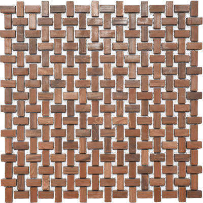 Мозаїка з керамограніту Kotto Ceramica MI7 10200516C Noce 300x300х10 (прямокутник 10x20)