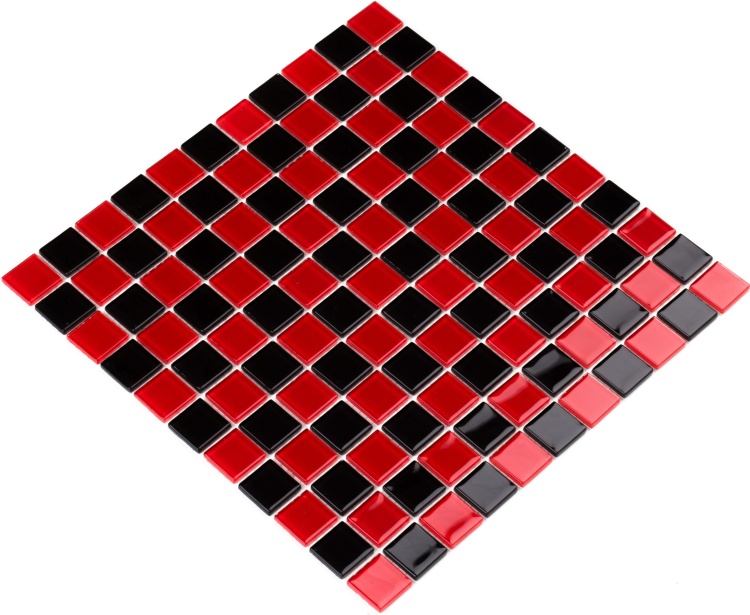 Мозаика керамическая Kotto Ceramica GM 4003 CC black/red m 300 х 300 х 4   ( 25 х 25 )