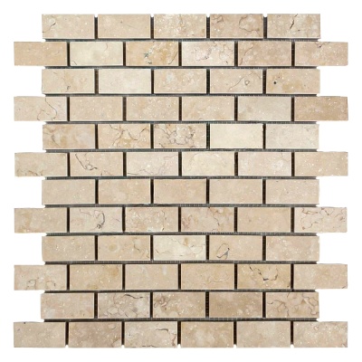 Мозаика из мрамора Полированная МКР-11П (47x23) Beige Mix