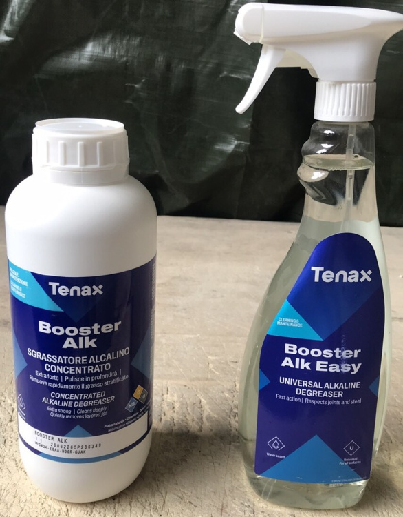 Миючий засіб Tenax Booster Alk Easy 750 мл, спрей від органічних забруднень і жиру на камені та кераміці