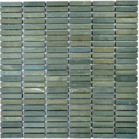 Мозаика из керамогранита Kotto Ceramica MI7 10500503C  Terra Verde  300 x 300 х 10  ( прямоугольник 10 x 50 )