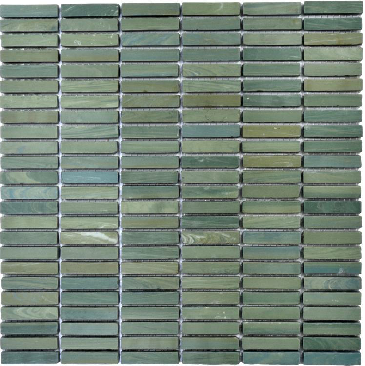 Мозаика из керамогранита Kotto Ceramica MI7 10500503C  Terra Verde  300 x 300 х 10  ( прямоугольник 10 x 50 )