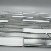 Мозаїка дзеркальна DecorStoneHub Zs-stik-ZS срібляста з сатином 338х320 мм стік для коридору та ніш Мозаїка дзеркальна DecorStoneHub Zs-stik-ZS срібляста з сатином 338х320 мм стік для коридору та ніш