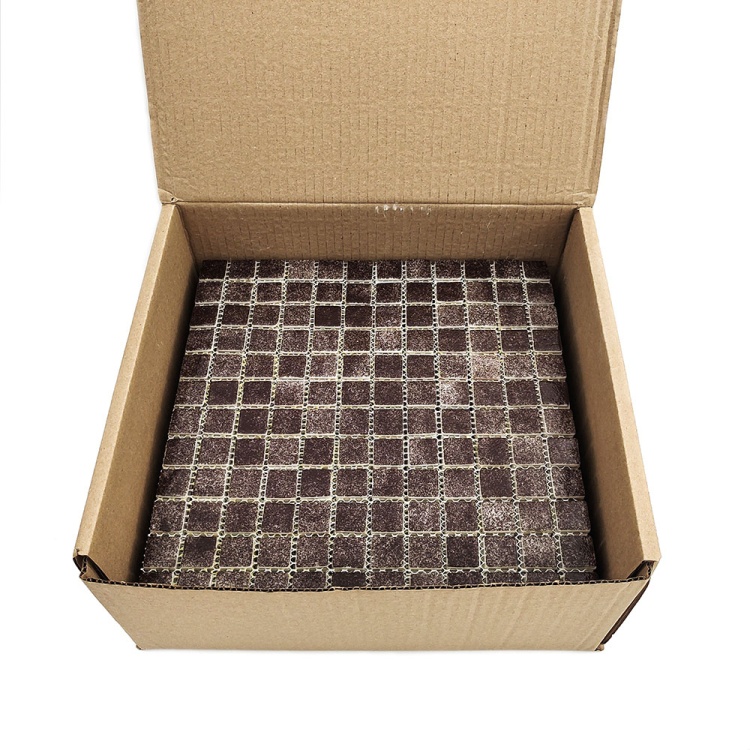 Мозаїка скляна PW25207 DARK BROWN