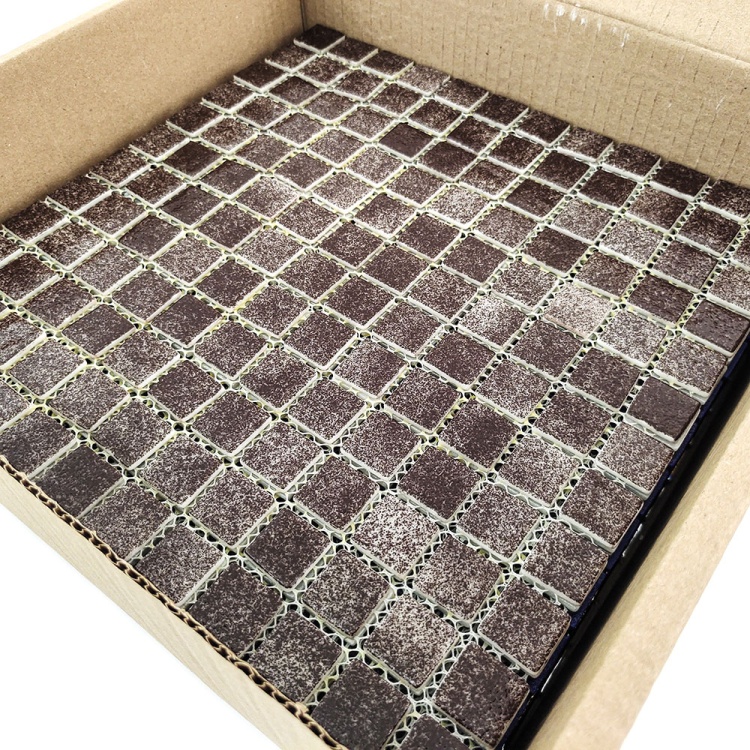 Мозаїка скляна PW25207 DARK BROWN