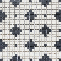 Мозаика из керамогранита Kotto Ceramica MI7 K060610 Eleganza рапорт завершающий угловой Nero/Salino 300х300х10 (10х10)