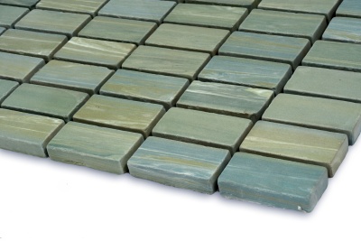 Мозаика из керамогранита Kotto Ceramica MI7 23460103C Terra Verde 300 x 300 х 7 (прямоугольник 23 x 46)